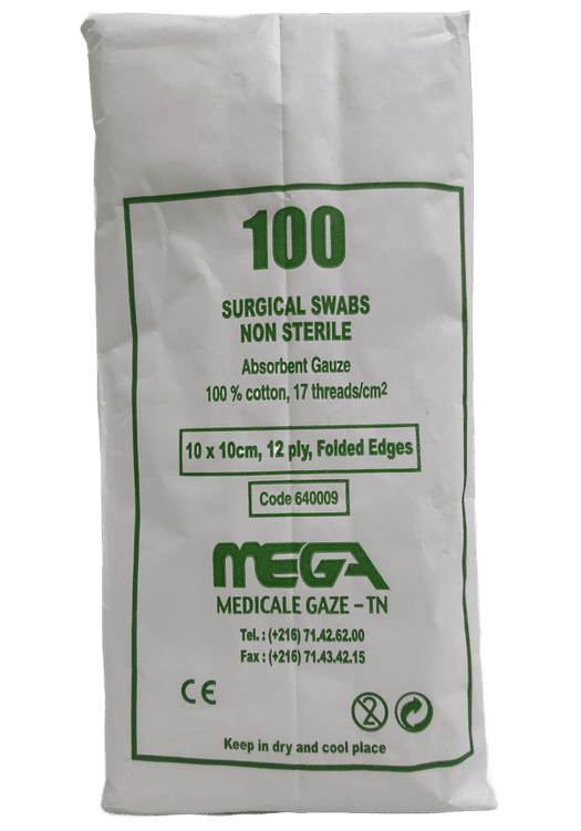 Compresses Non Stériles 10 X 10 Cm – Pack De 100